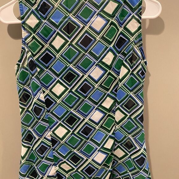 Banana Republic blue and green top! Perfect condition! - Picture 4 of 4